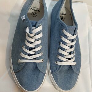 Hurley Womens Blue Tennis Shoes Casual Minimalist
